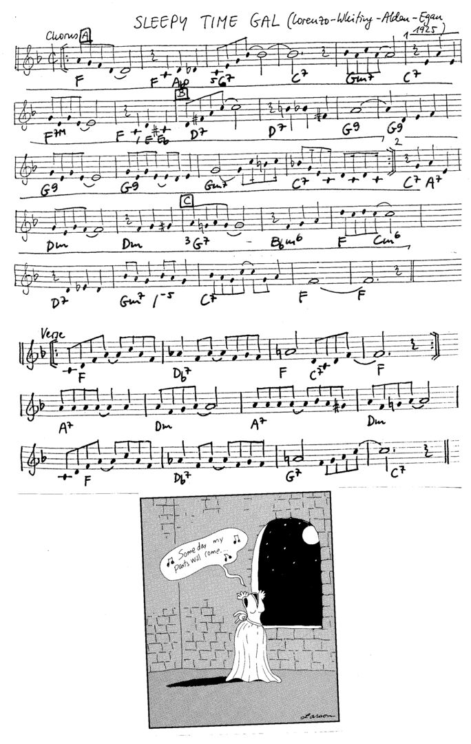 sleepy time gal leadsheet – book us for your next 20s or gatsby event